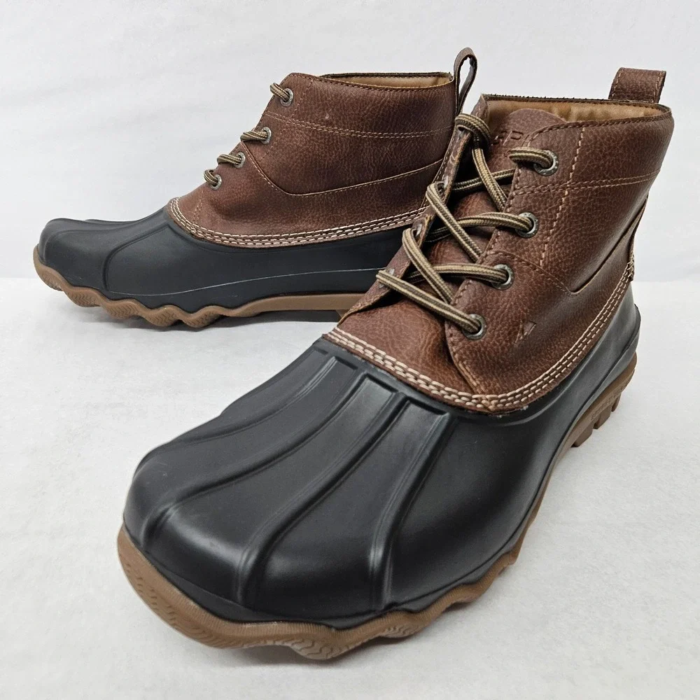 Sperry Brewster Duck‎ Boots STS22783 Brown Black Men's Size 9.5